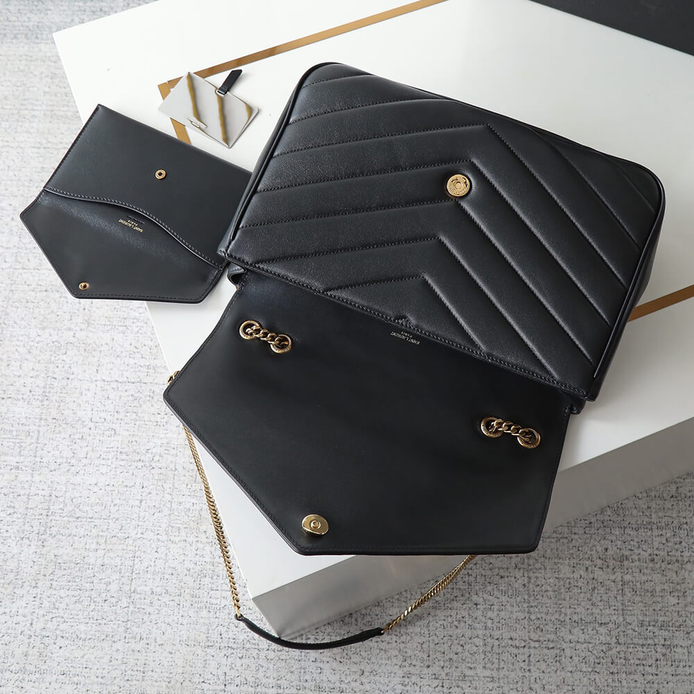 YSL LOULOU large in MATELASSE lambskin(HIGH-END GRADE)