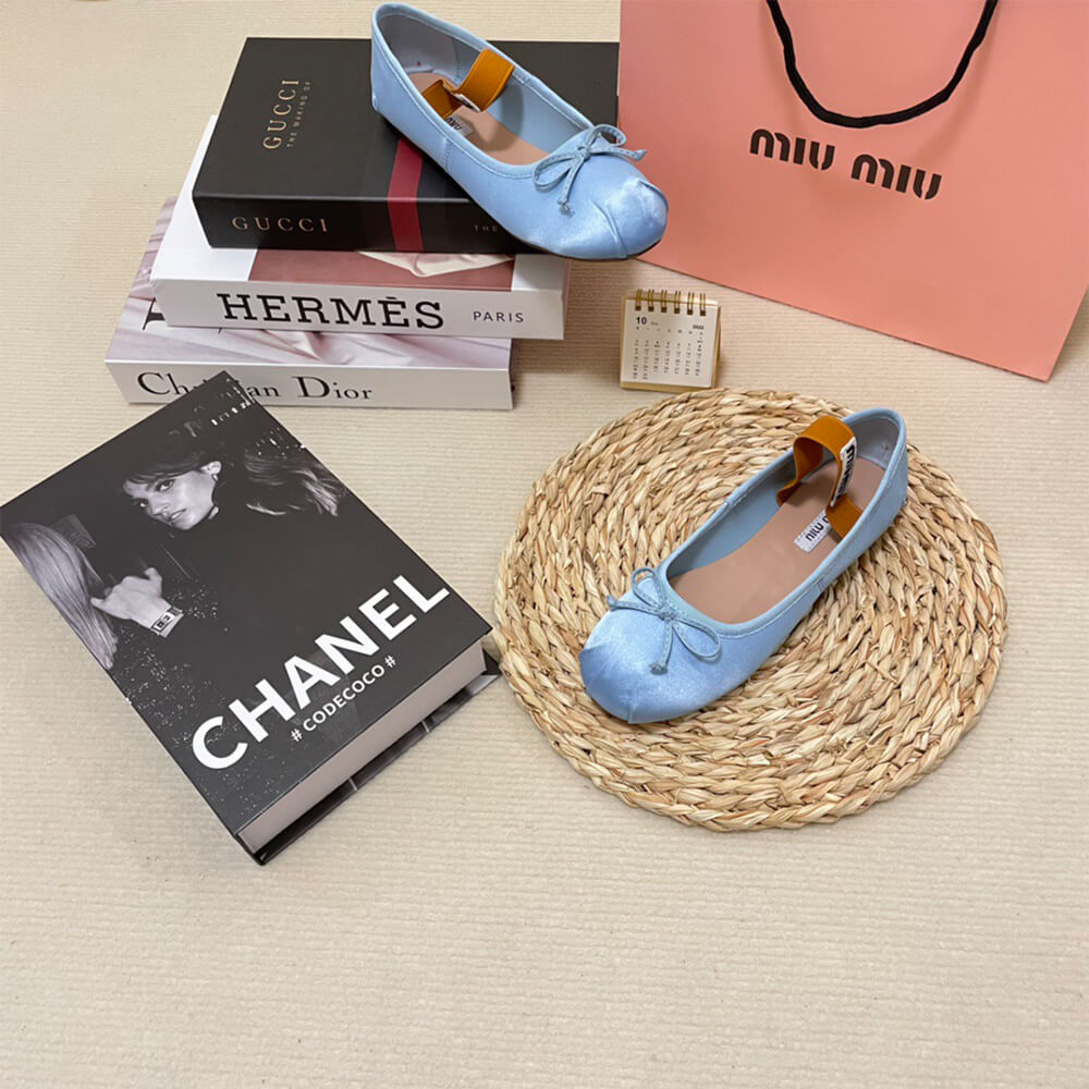 MiuMiu Satin ballerinas