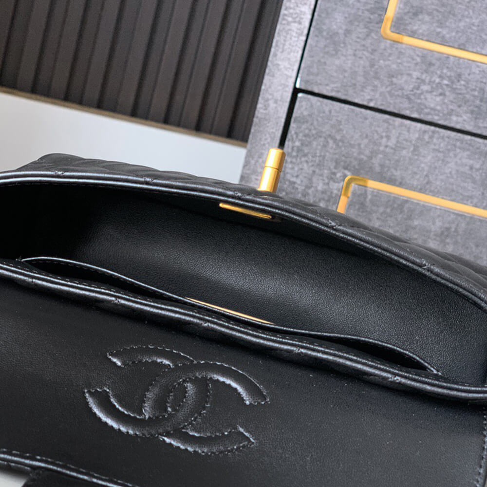 CHANEL Mini Flap Bag with Top Handle(HIGH-END GRADE)