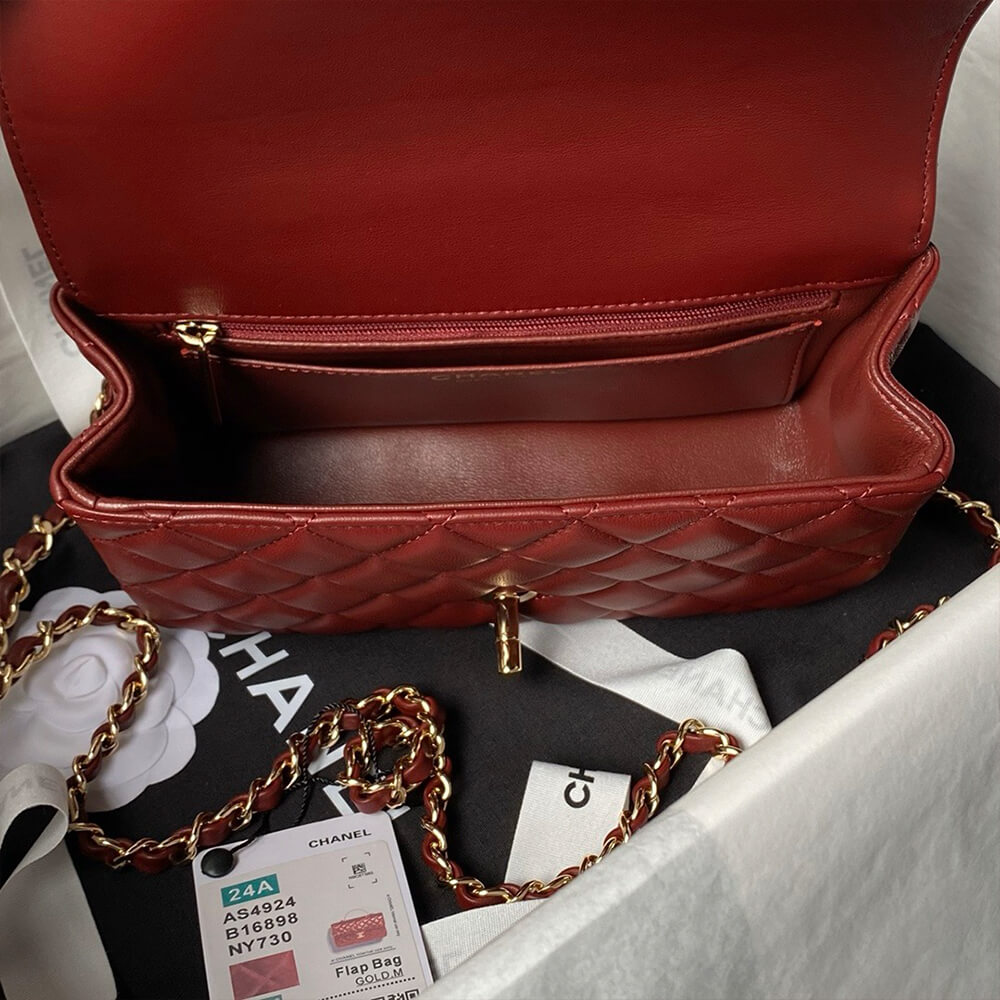 CHANEL Mini Flap Bag with Top Handle