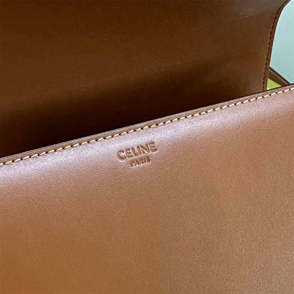 CELINE CLASSIQUE TRIOMPHE BAG in shiny calfskin(HIGH-END GRADE)