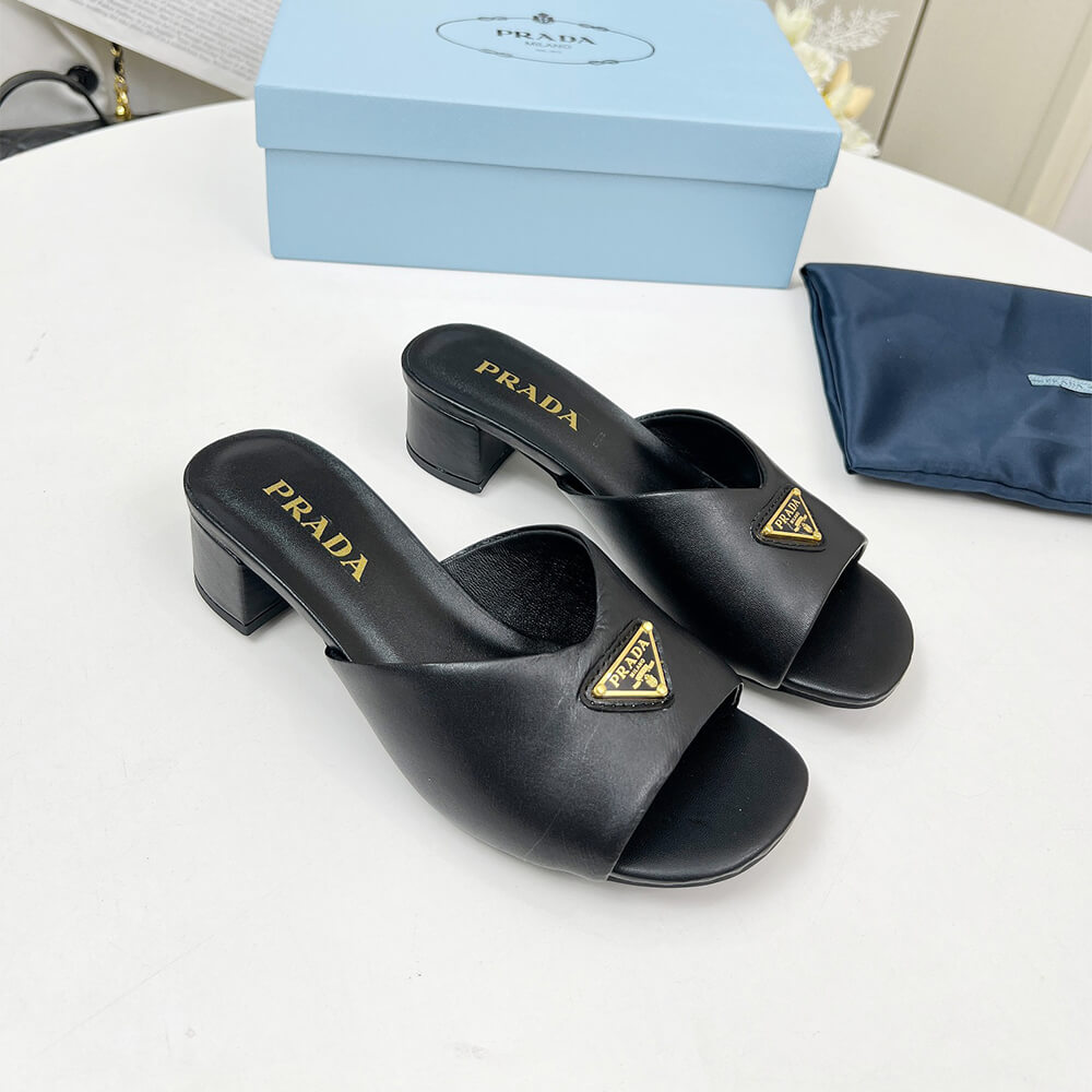 Prada Padded nappa leather sandals