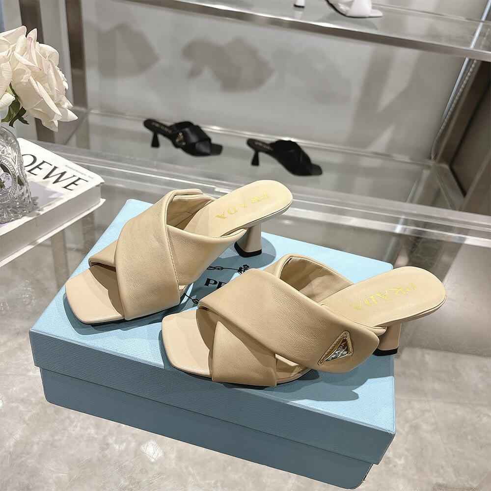 Prada Padded nappa leather sandals