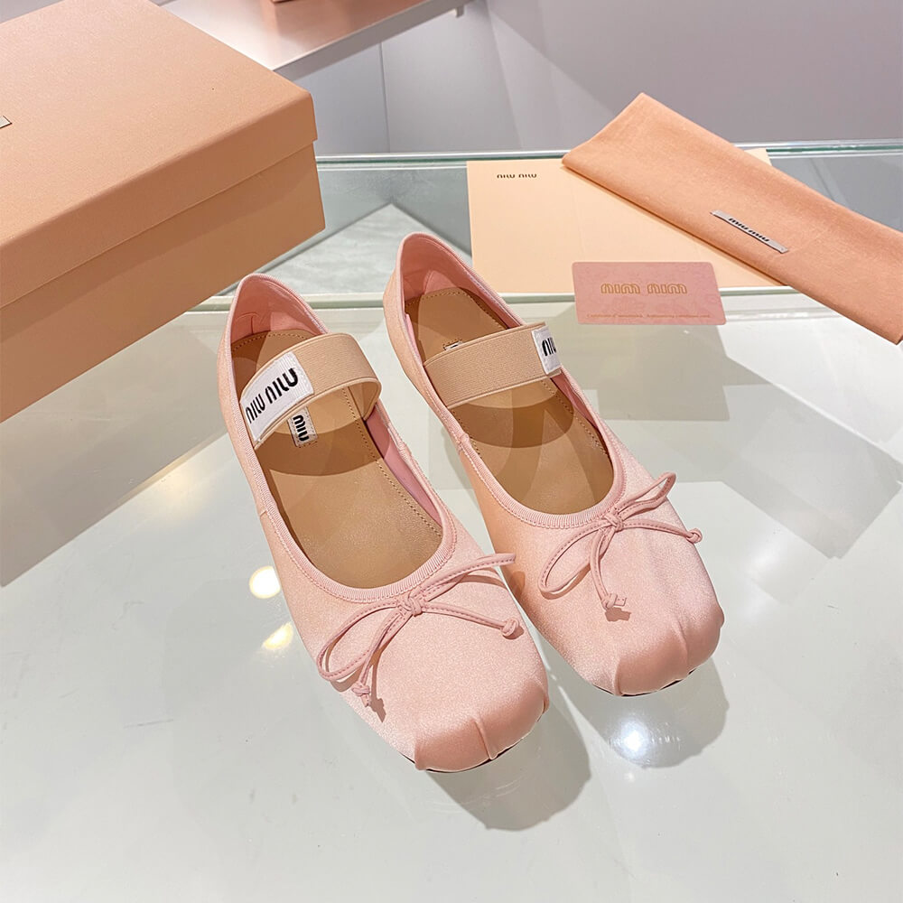 MiuMiu Satin ballerinas