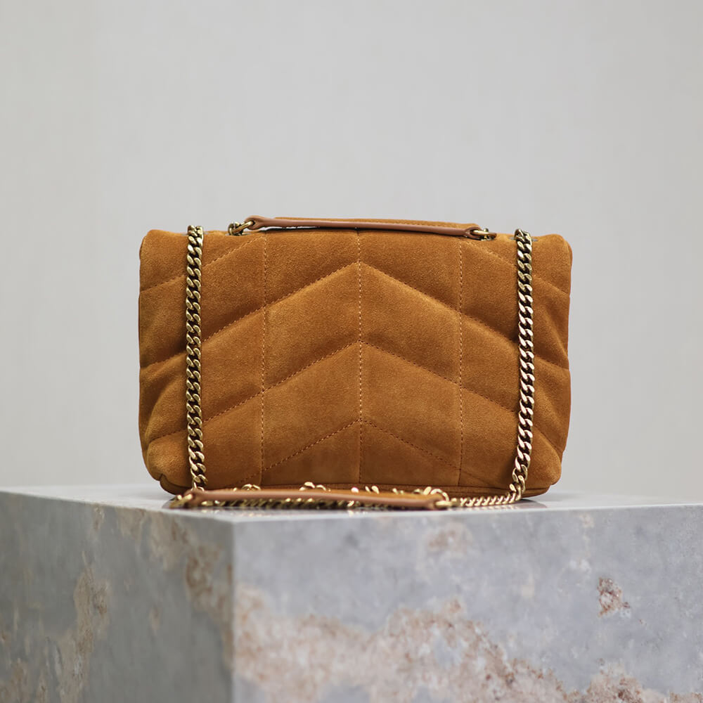 YSL Toy Puffer in suede