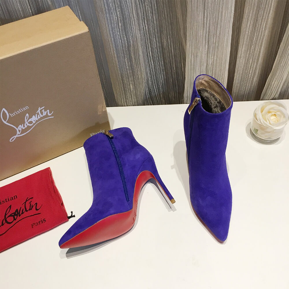 Christian Louboutin Suede Ankle Boots