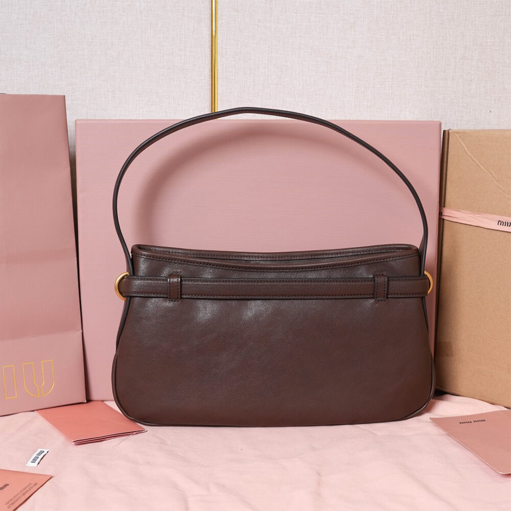 MIUMIU Regular Aventure nappa leather bag(HIGH-END GRADE)