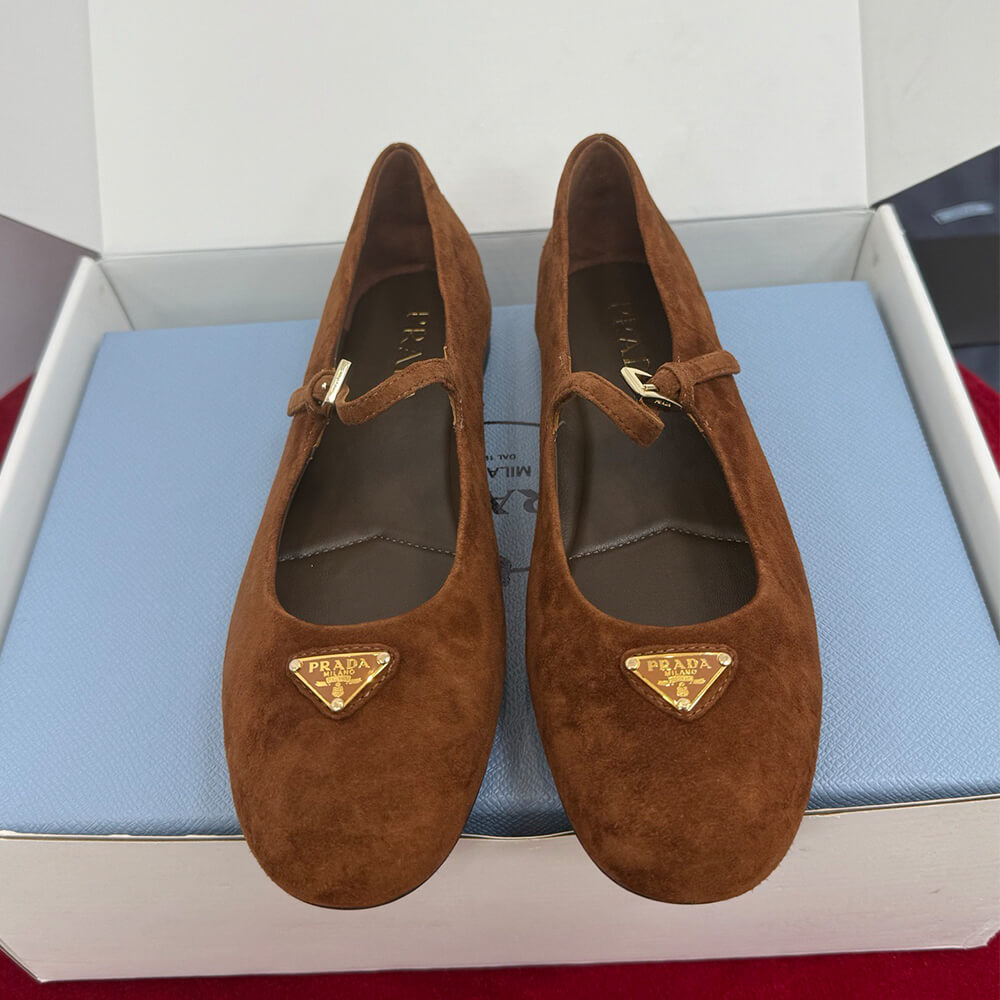 PRADA Suede ballerinas