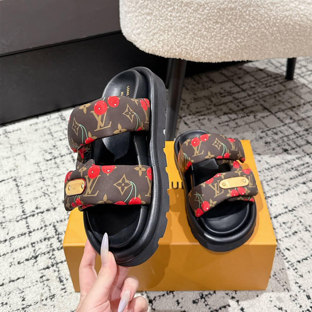 LV x TM Pool Pillow Flat Comfort Mule