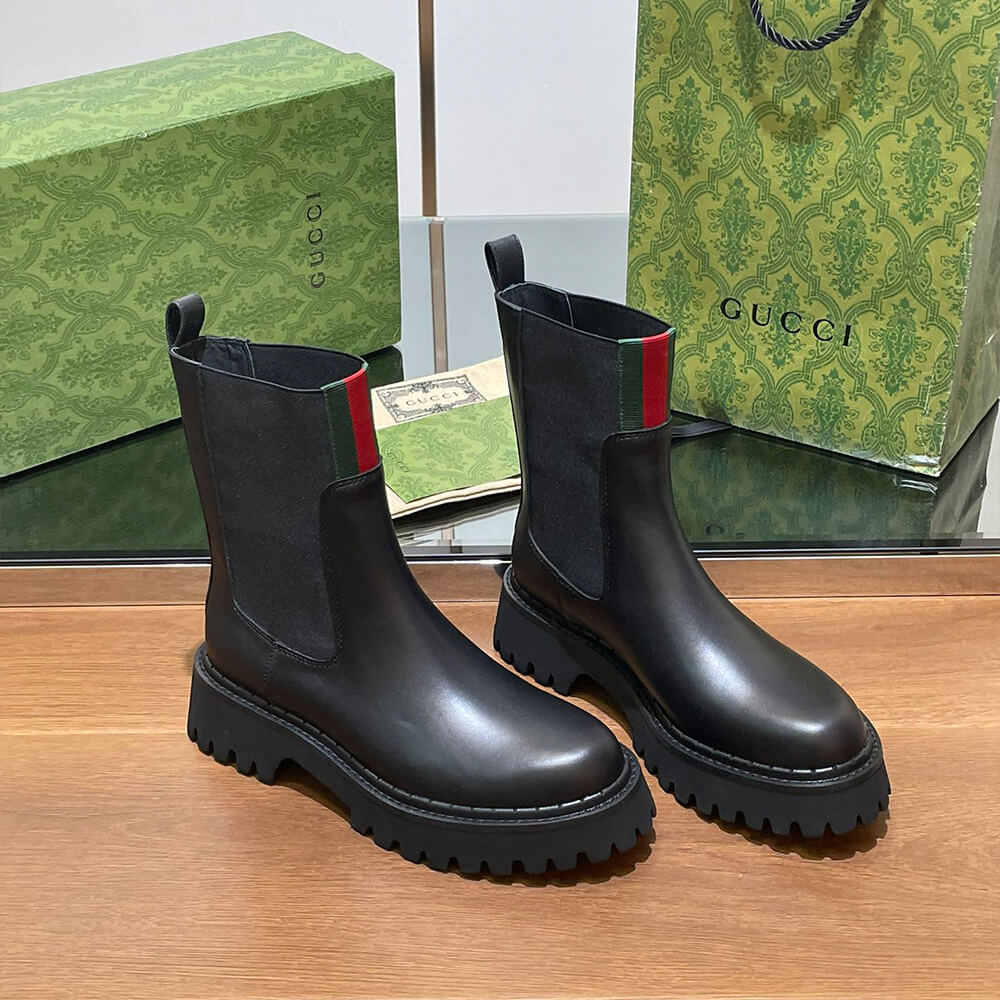 GUCCI Women s boot with Web