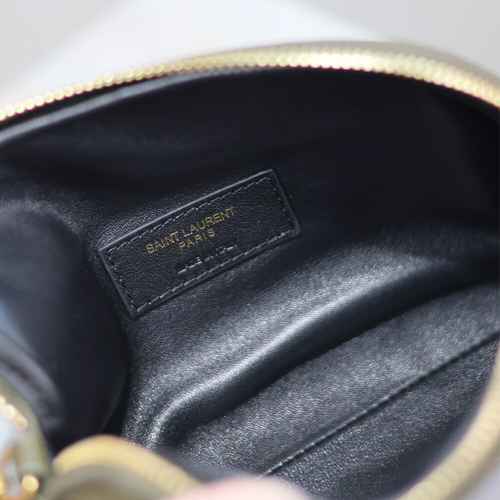 YSL Gaby zipped pouch in quilted lambskin