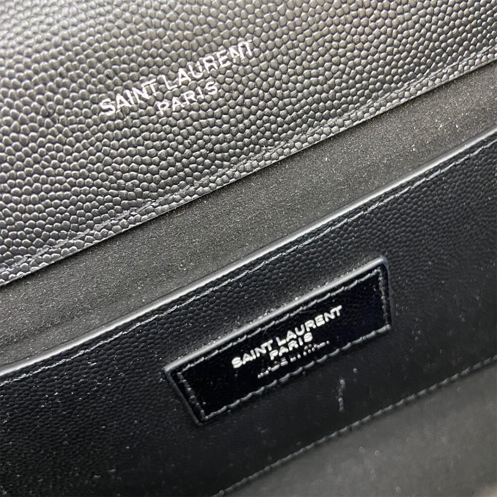 YSL kate medium in grain de poudre embossed leather