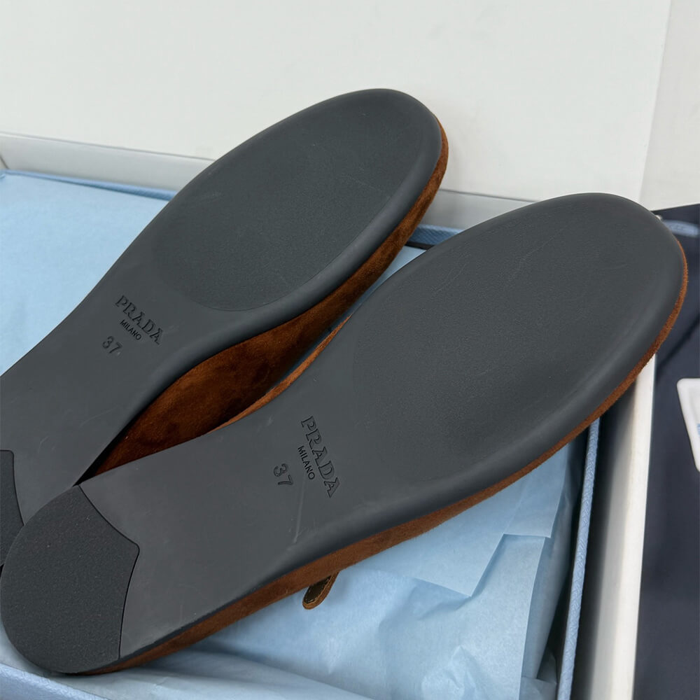 PRADA Suede ballerinas