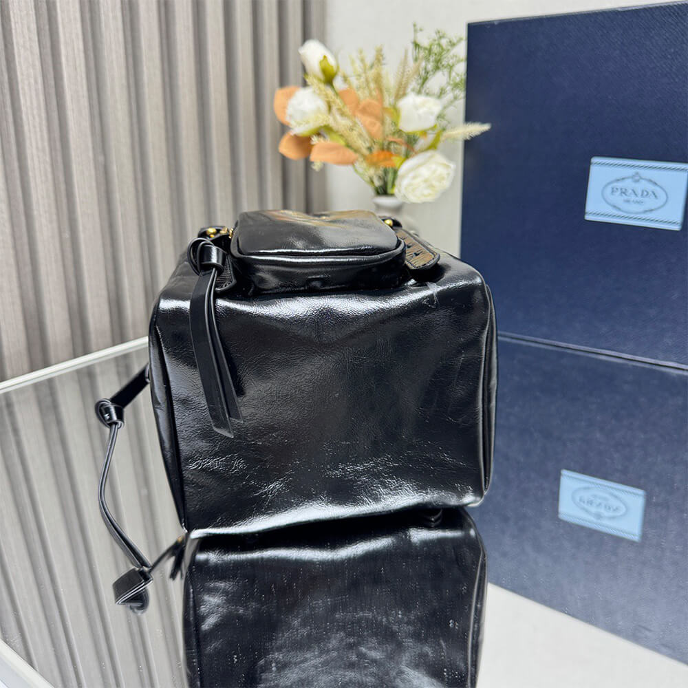 Prada Dangle leather top-handle mini-bag(HIGH-END GRADE)