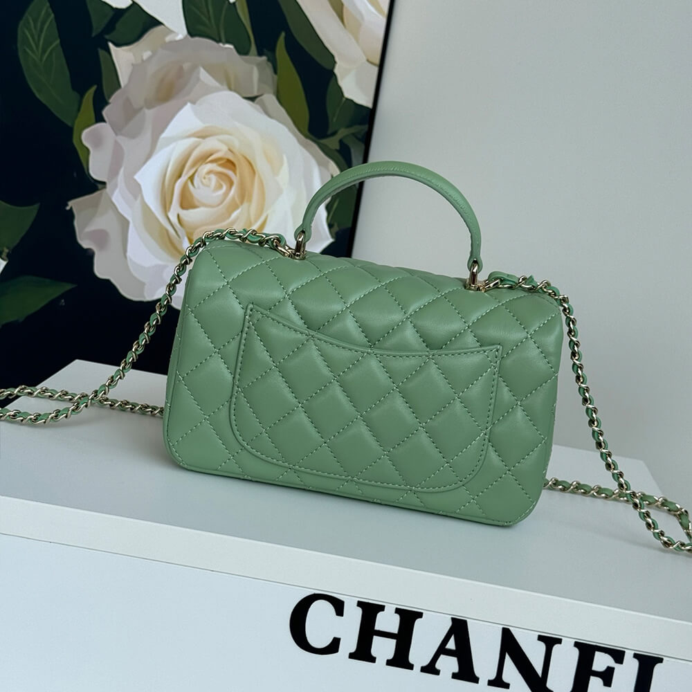 CHANEL Mini Classic Handbag With Top Handle