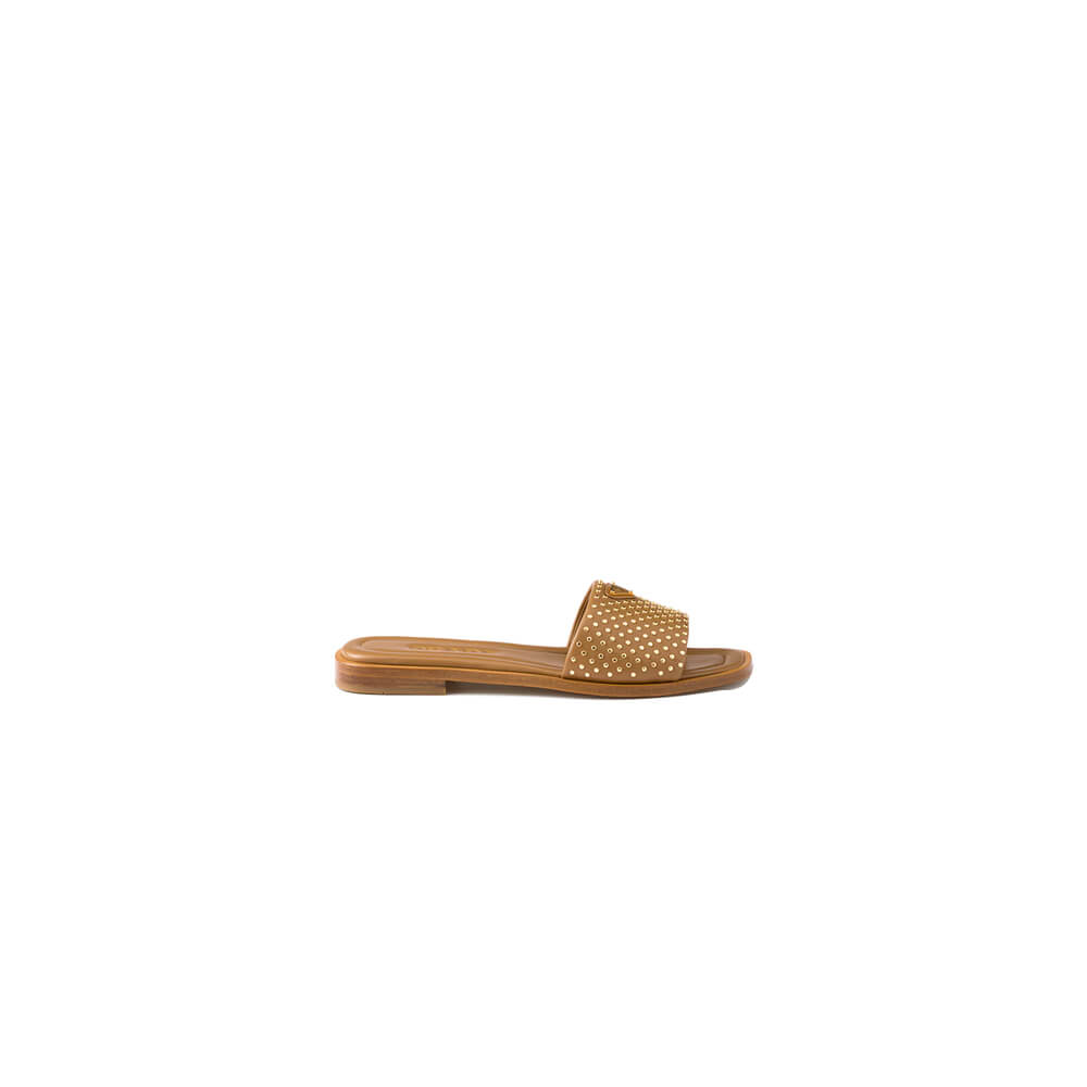 Prada Nappa leather slides with studs