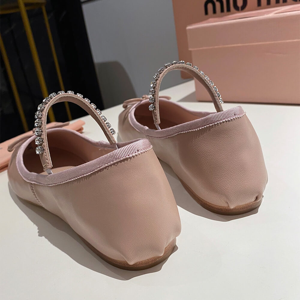 MiuMiu Leather ballerinas