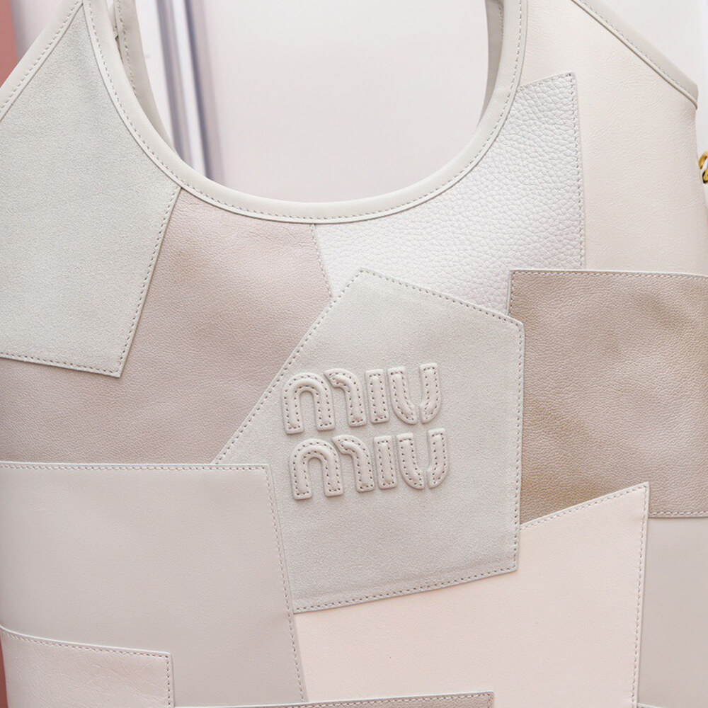 MIUMIU REGULAR IVY leather patchwork bag(HIGH-END GRADE)