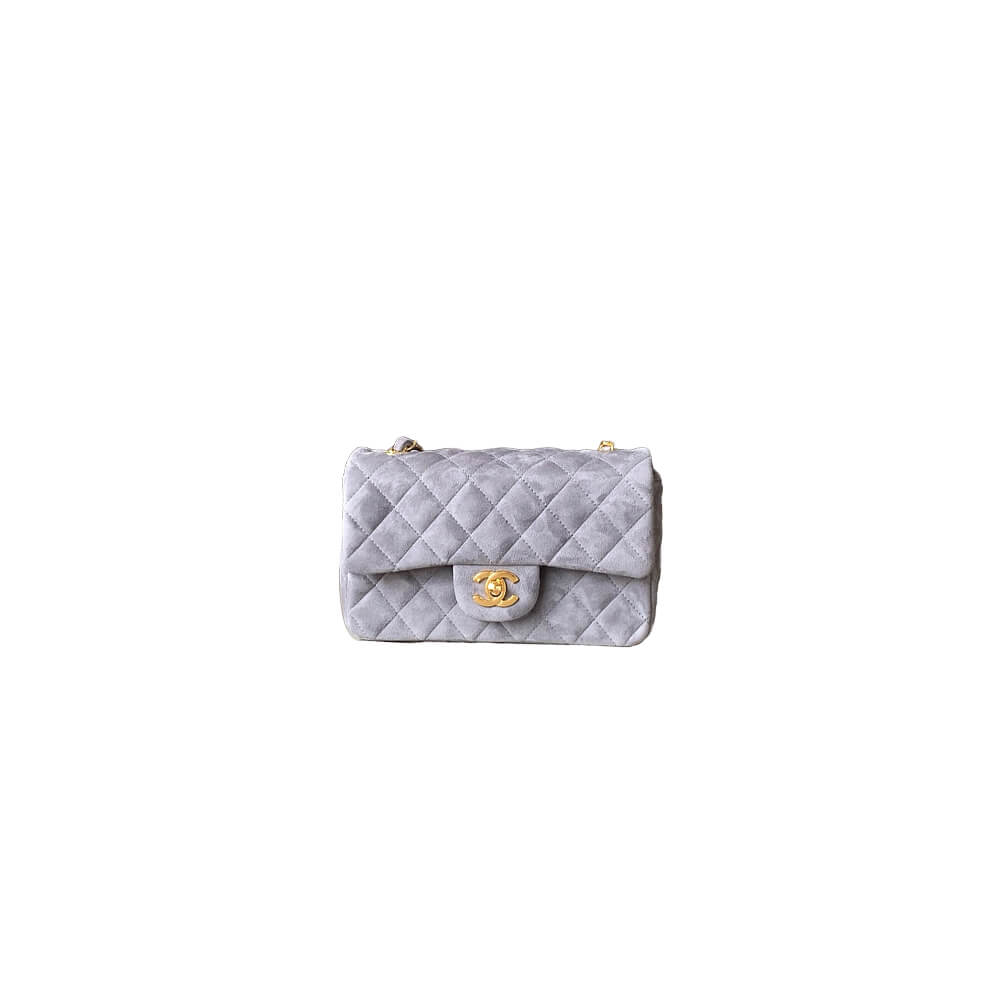 CHANEL SUEDE MINI FLAP BAG(HIGH-END GRADE)