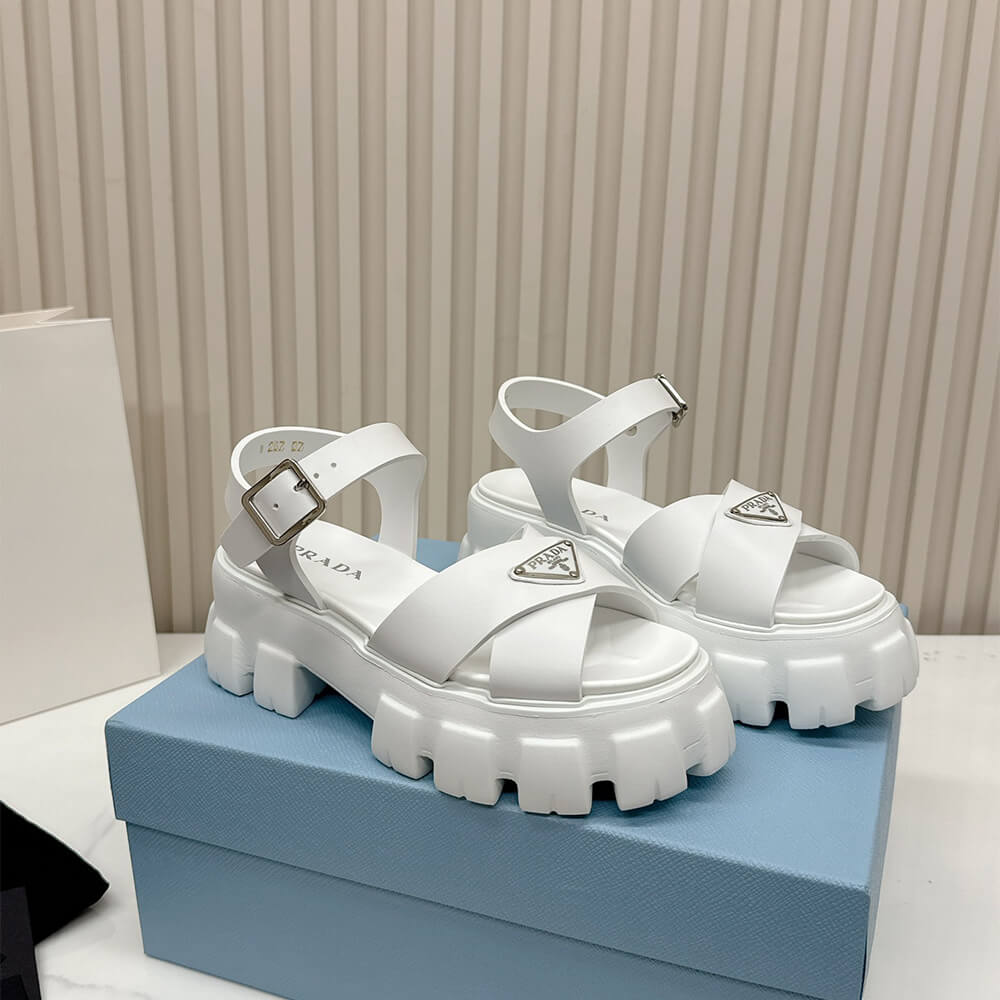 PRADA Monolith rubber sandals
